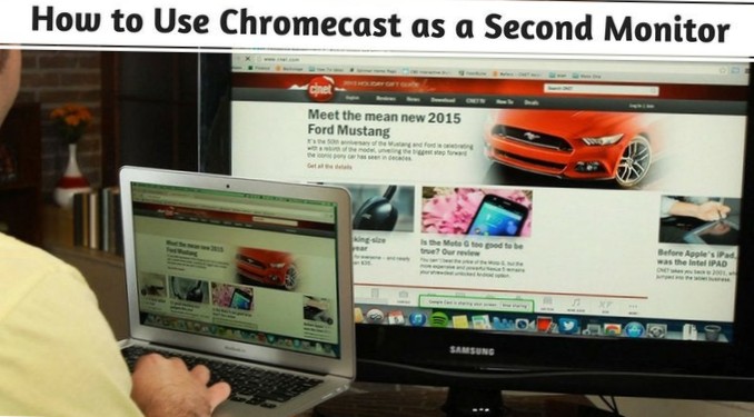 usar chromecast como segundo monitor reddit