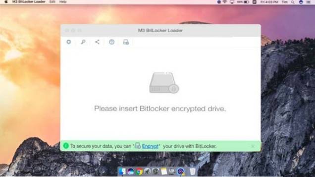 Use M3 Bitlocker Loader for Mac to Open Bitlocker-Encrypted Drives