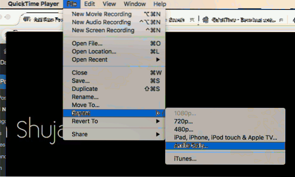 Bruk QuickTime til å enkelt trekke ut lyd fra videofiler på Mac [Raske tips]