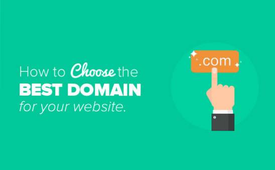 Useful Tips You Should Know to Choose a Good Domain Name