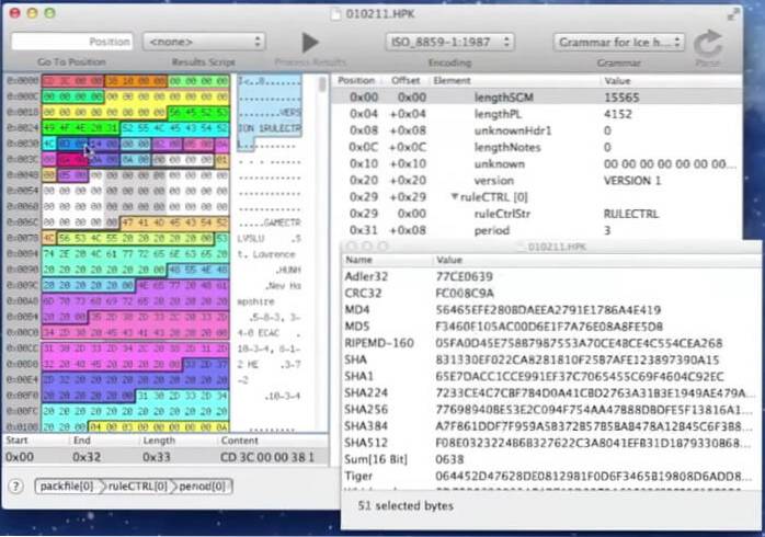 Viewing and Editing Hexadecimal Source in macOS