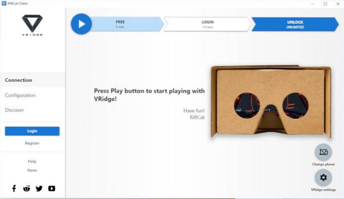Recensione di VRidge Gioca a giochi VR senza costose cuffie VR