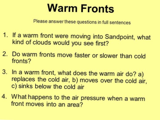 weerfront in een zin