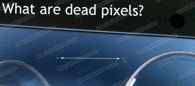 what causes dead pixels on laptop