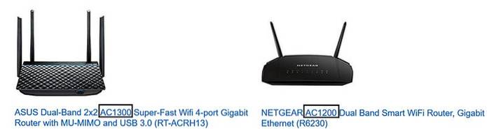 Hva betyr ruterens AC-rangeringer som AC1200 og AC3200??