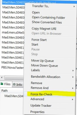 what is hash check in utorrent