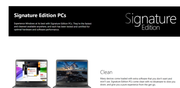 What Is Microsoft Windows 10 Signature Edition?