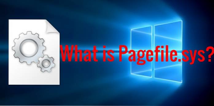 O que é arquivo de paginação.sys no Windows e como você pode modificá-lo para sua vantagem