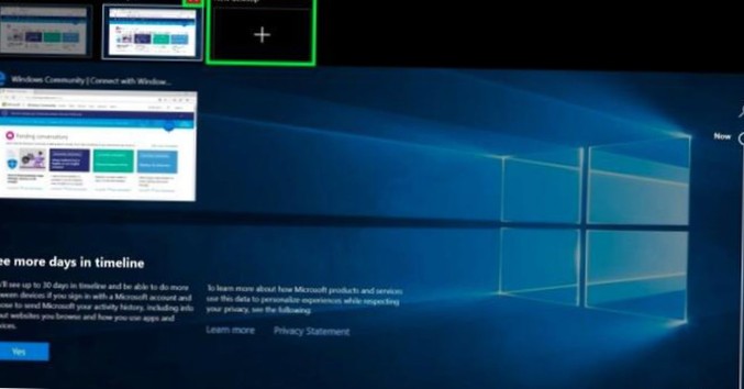 what is the use of multiple desktops in windows 10