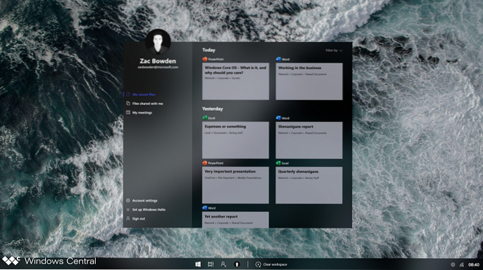 O que é o Windows Core OS?