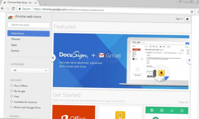 où Chrome stocke les extensions