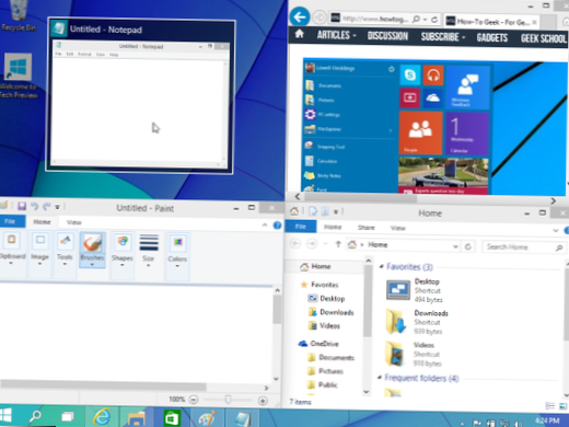 programul de fixare a ferestrei