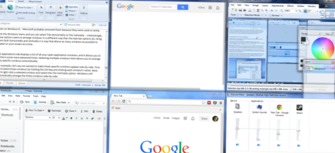 windows 10 organiser les fenêtres