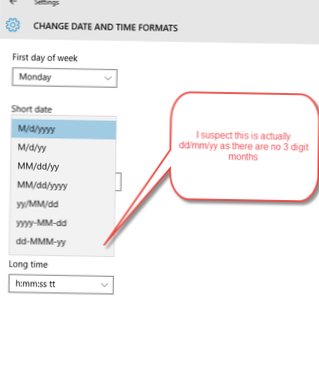 windows 10 date format dd/mm/yyyy