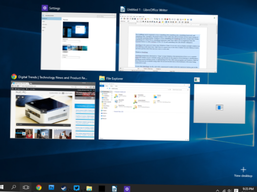 Windows 10 deaktiviert das Wischen der Aufgabenansicht