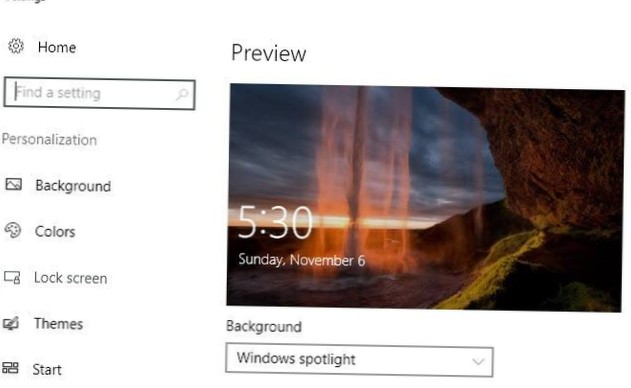 Windows 10 Sperrbildschirm Diashow herunterladen