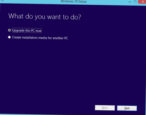 Windows 10 verktyg för skapande av media försvinner efter nedladdning