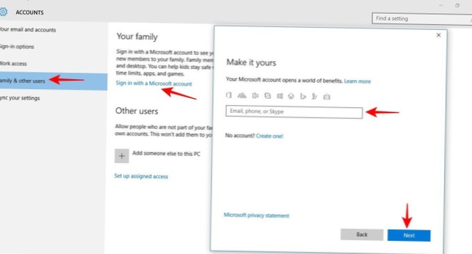rodičovská kontrola systému Windows 10 bez účtu Microsoft