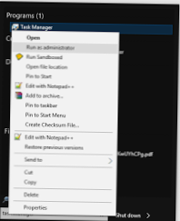 Windows 10 højreklik på startmenu kommandoprompt