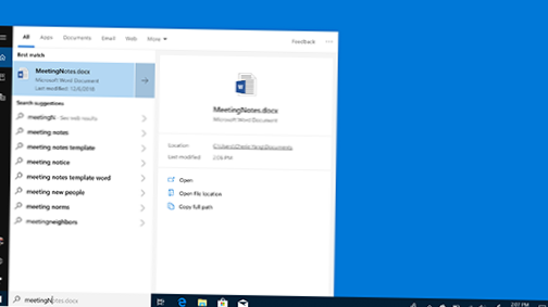 Windows 10 cerca programmi