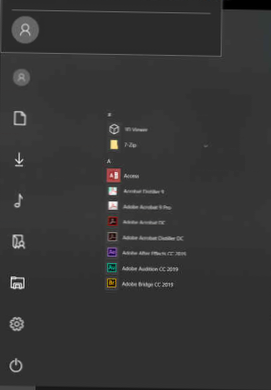 Windows 10 startmenuikoner er for små