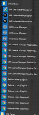 Windows 10 Start podsložky