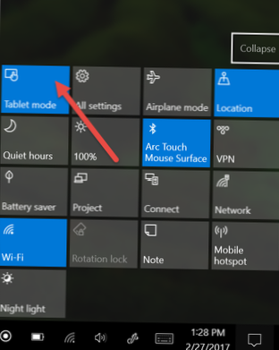 Windows 10 se zasekl v režimu celé obrazovky
