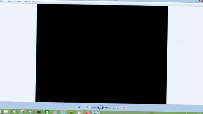 Windows Photo Viewer svart skärm