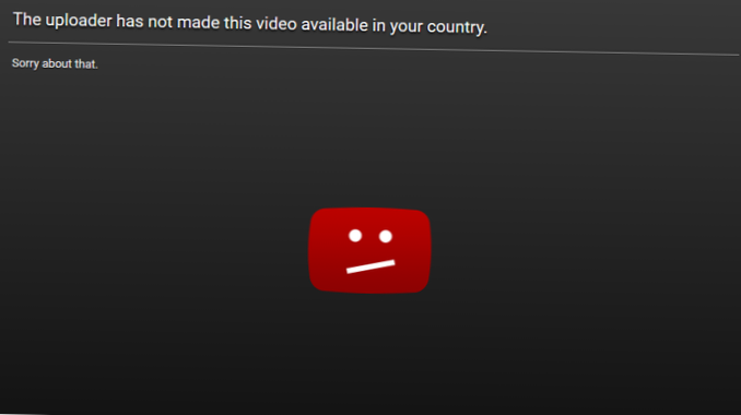 youtube-video blokeret i alle lande