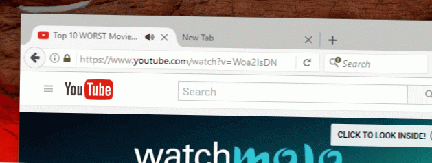 YouTube-video stopper afspilning, når jeg skifter fane Firefox