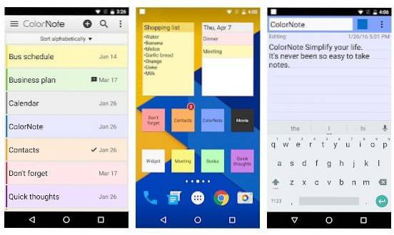 4 van de beste notitie-apps voor Android