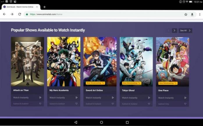 5 av de bästa anime-streamade Android-apparna