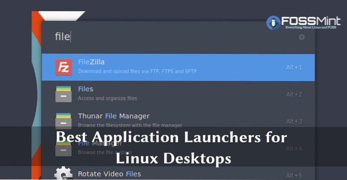5 av de beste applikasjonsstarterne for Linux