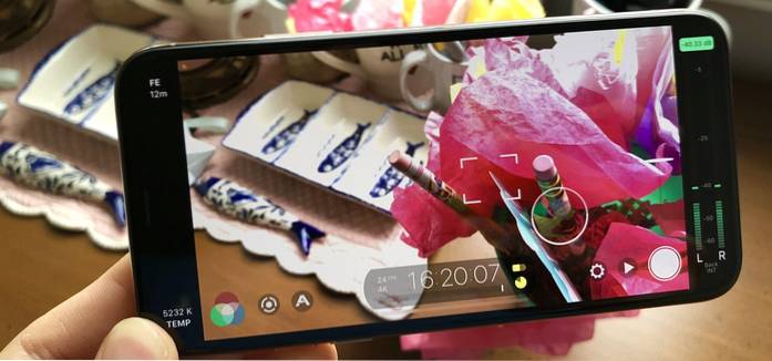 5 aplicativos úteis para gravar vídeo no seu iPhone como uma DSLR