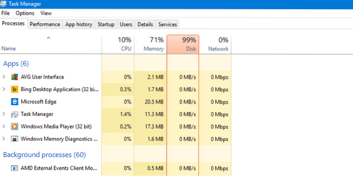 5 způsobů, jak zastavit problémy '100% využití disku' v systému Windows