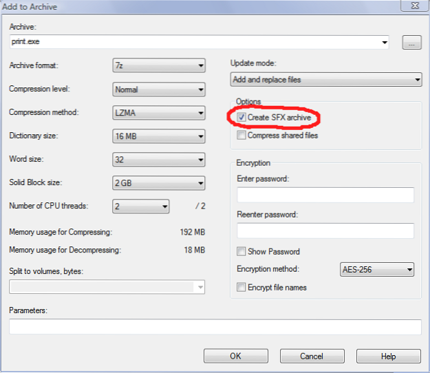 7-zip sfx maker