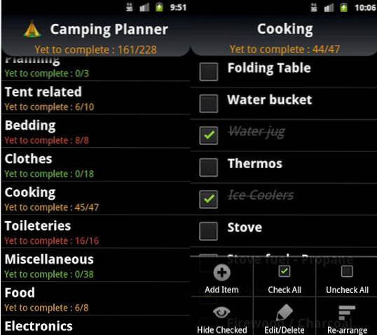 8 applications Android que vous devez avoir pour votre voyage de camping en plein air