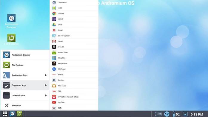 Andromium OS Transforme seu telefone Android em uma área de trabalho completa