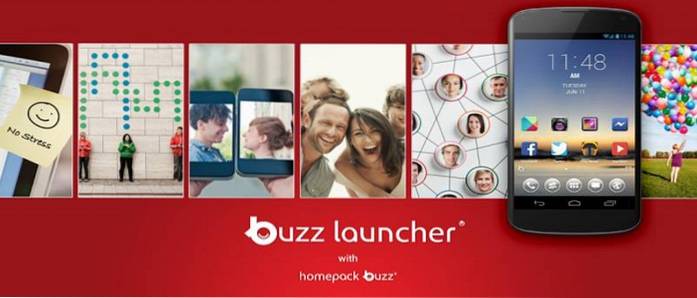 Bruk andres startskjermbilder på Android-telefonen din med Buzz Launcher