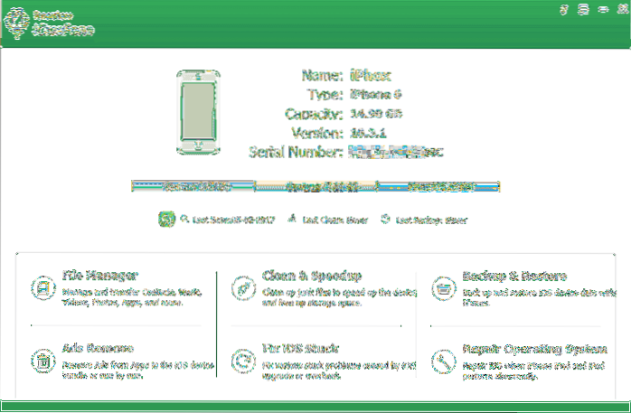 Sichern und verwalten Sie Ihr iPhone unter Windows 10 mit iCareFone