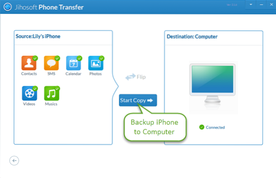 sauvegarder l'iphone sur l'ordinateur sans itunes