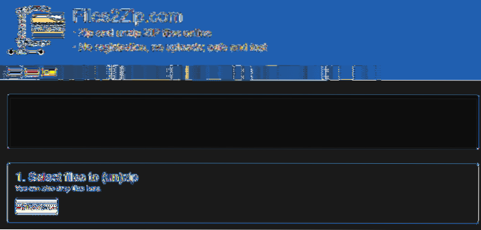 Melhores ferramentas para extrair arquivos Zip e Rar online