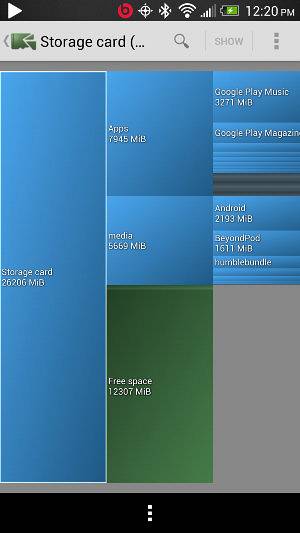 Check What is Hogging Your Android Storage Space With DiskUsage