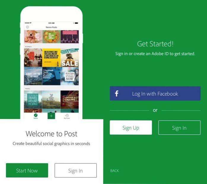 Creați grafică socială frumoasă cu Adobe Post în iOS