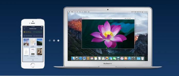 DeskConnect - Senden Sie Dateien einfach zwischen Mac- und iOS-Geräten