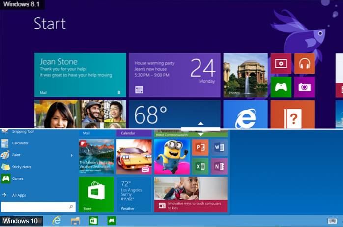 diferența dintre Windows 8.1 și Windows 10