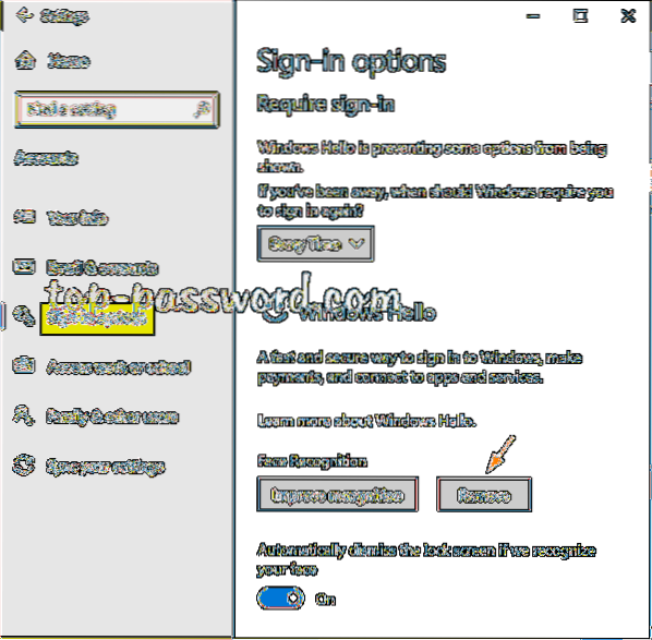 disable fingerprint reader windows 10