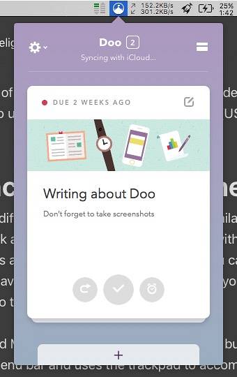 Doo - A Fun and Delightful Reminder and To Do App for Mac and iOS