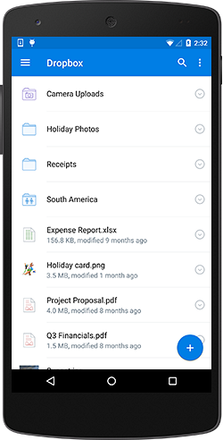 Dropbox Android App anmeldelse