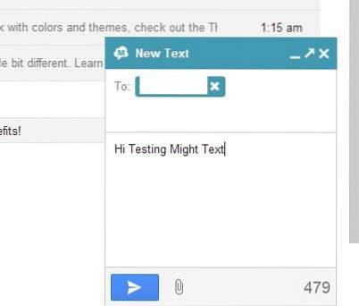 Sincronize facilmente Android SMS com Gmail usando Gtext para Chrome